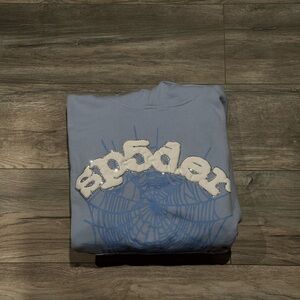Men's Light Blue Spider Hoodie